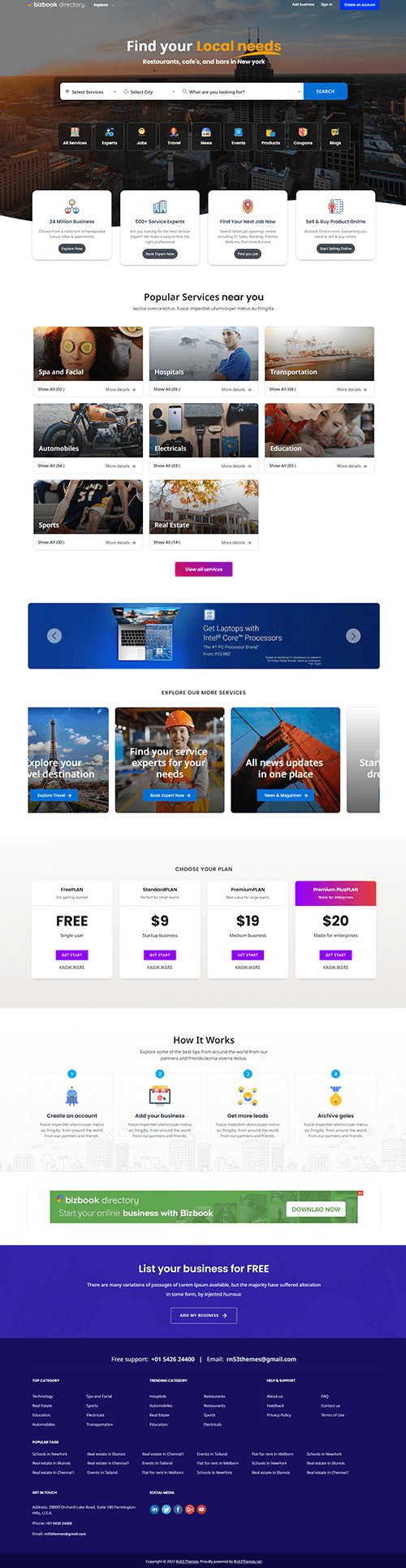 Koovira classified template frontend