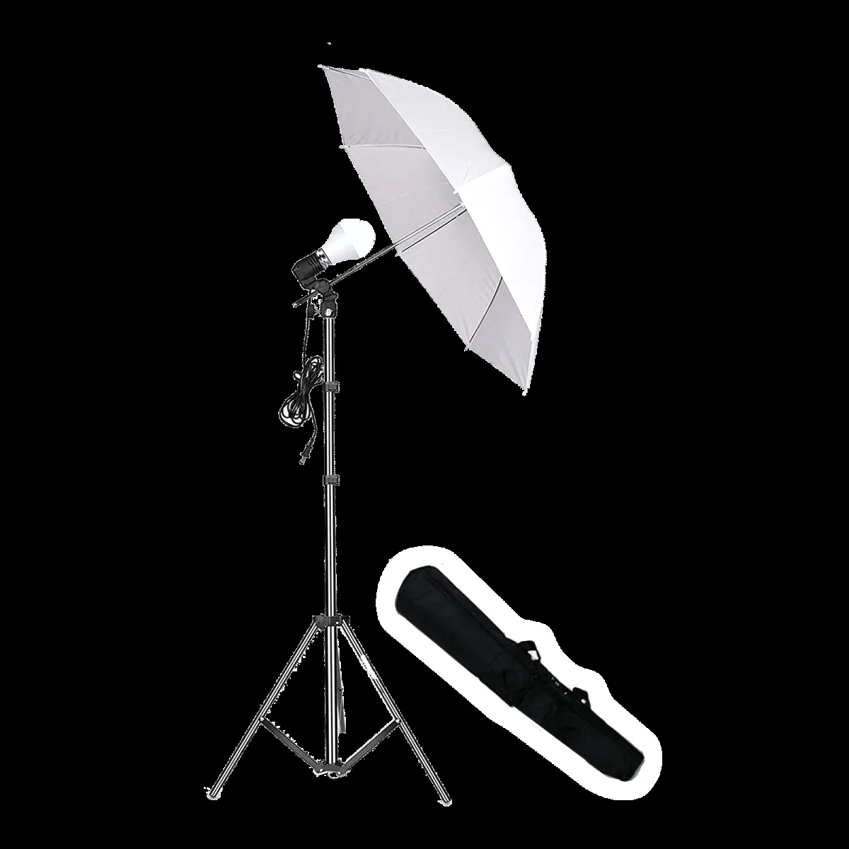 HIFFIN E27 Studio Single Holder Umbrella Lighting Kit (Supports Up to 6000 g)