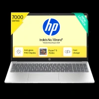 HP 15-fc0703AU AMD Ryzen 5 Thin & Light Laptop (16GB, 512GB SSD, Windows 11 Home, 15.6 inch Full HD Display, Natural Silver, 1.59 KG)