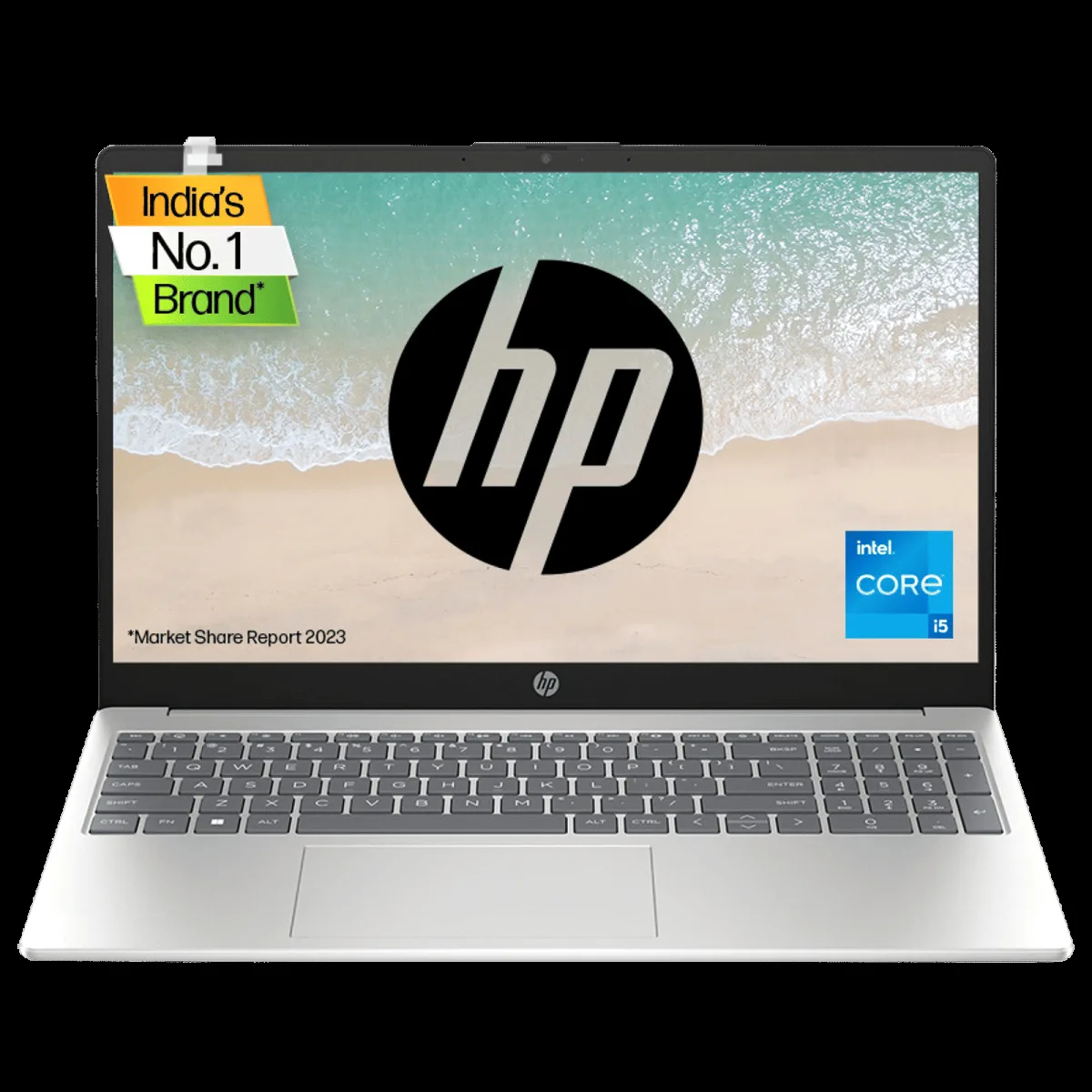 HP 15-fd0011TU Intel Core i5 13th Gen Thin and Light Laptop (8GB, 512GB, Windows 11 Home, 15.6 inch FHD Display, MS Office 2021, Natural Silver, 1.59 KG)
