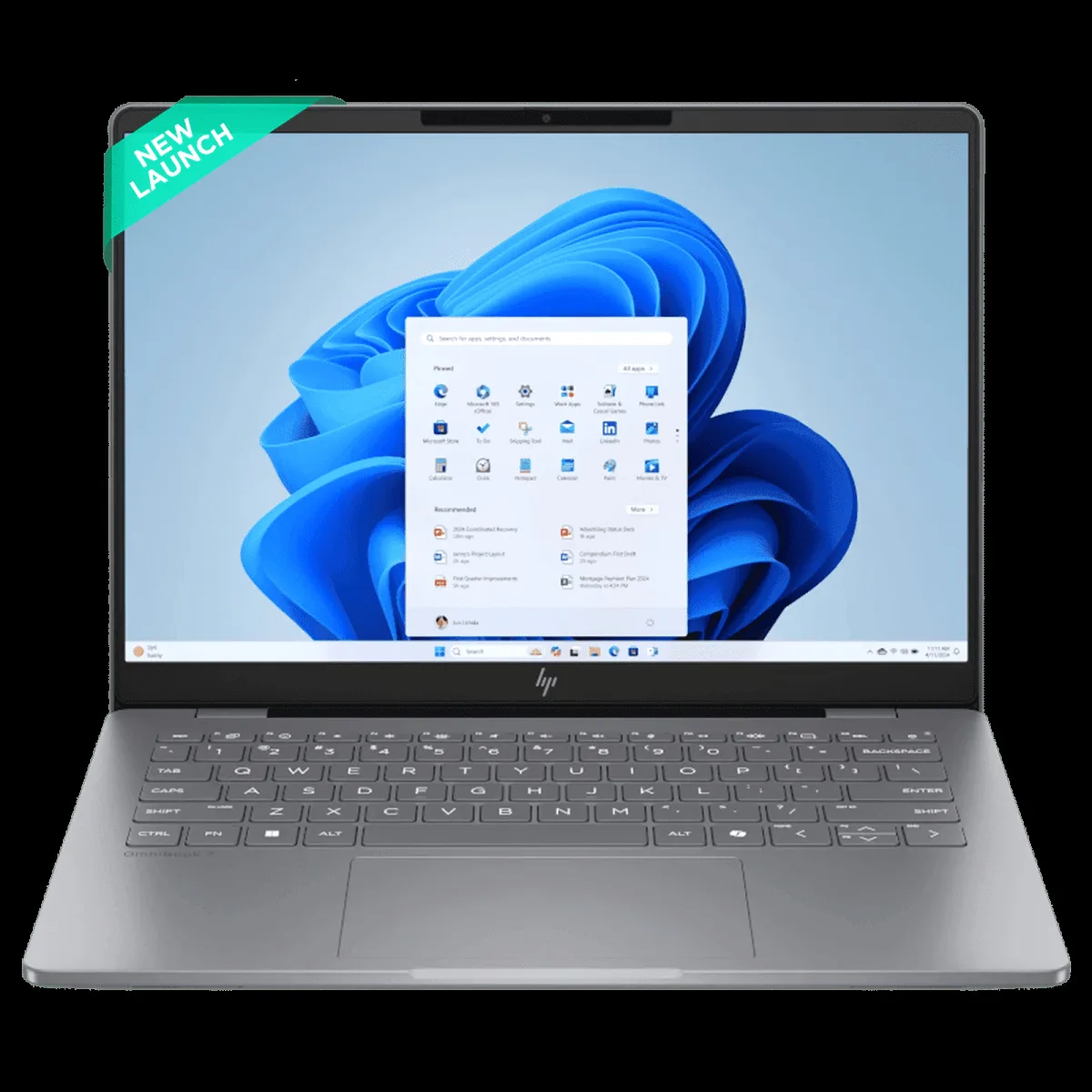 HP OmniBook 7 14-fr0789TU Intel Core Ultra 5 AI Laptop (16GB, 1TB SSD, Windows 11 Home, 14 inch 3K OLED Display, MS Office 2024, Meteor Silver Aluminum, 1.41 KG)
