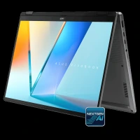 ASUS Vivobook 1 Flip Intel Core Ultra 7 256V Touchscreen 2-in-1 Laptop (16GB, 512GB SSD, Windows 11 Home, 14 inch OLED Display, MS Office Home 2024, Matte Gray, 1.57 KG)