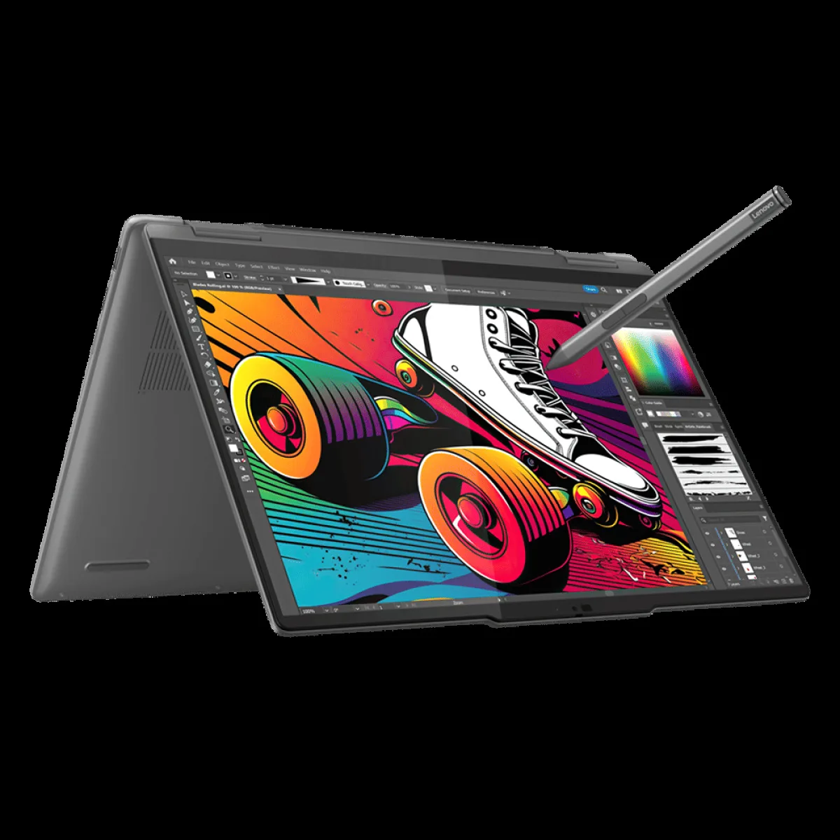 Lenovo Yoga 7 14IML9 Intel Core Ultra 5 Touchscreen 2-in-1 Laptop (16GB, 512GB SSD, Windows 11 Home, 14 inch WUXGA OLED Display, MS Office 2021, Storm Grey, 1.49 KG)