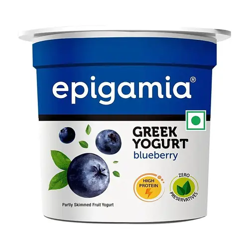 Epigamia Low Fat Greek Yogurt Blueberry
