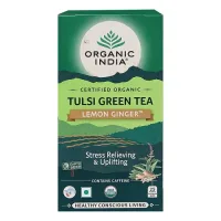 Organic India Tulsi Green Tea - Lemon Ginger