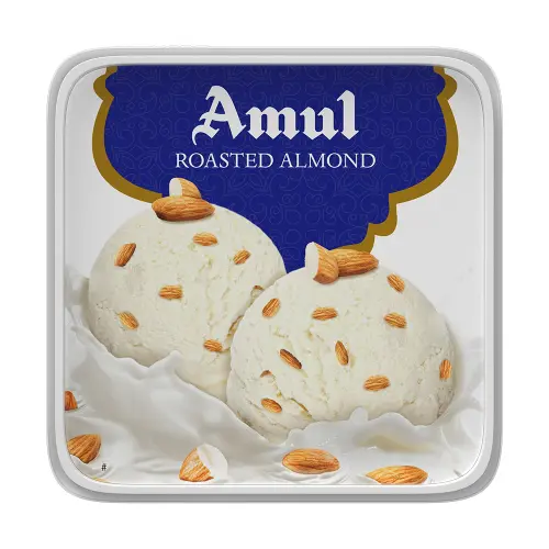 Amul Ice Cream Tub - Roasted Almond
