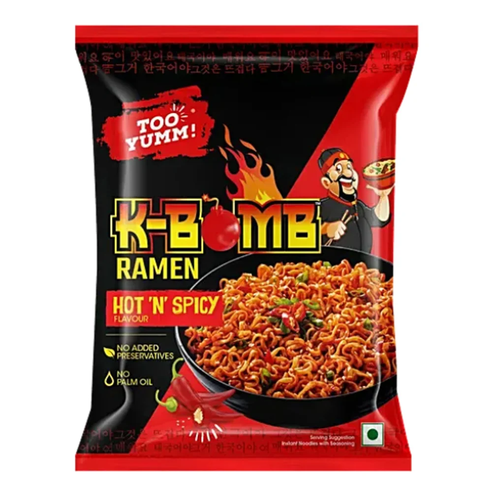 Too Yumm K-Bomb Ramen Hot N Spicy Flavour