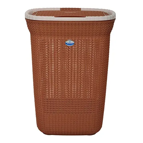 Joyo Knit Laundry Basket (Chocolate Dark Brown) - 56 L