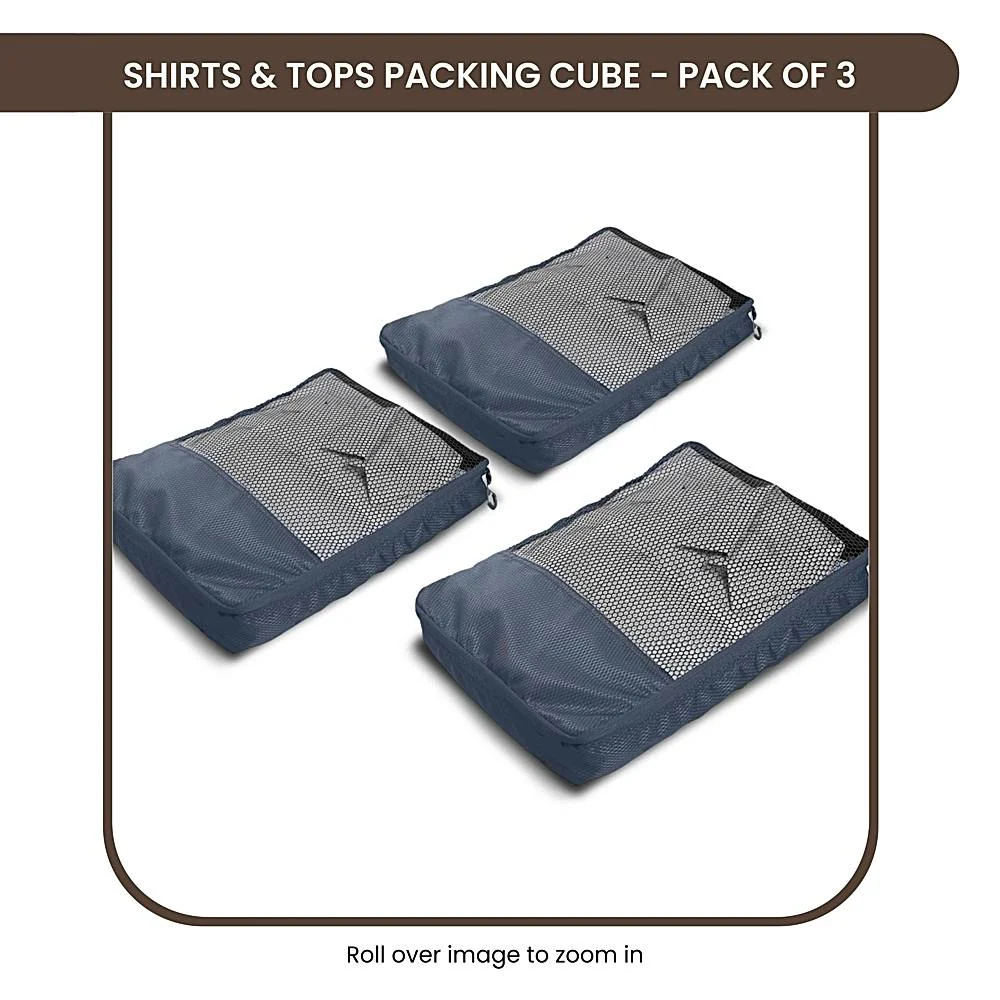Ecosac Polyester Garment Pouch Organiser (Grey) - Set Of 3