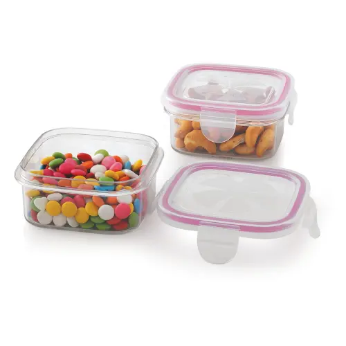 Steelo Sofresh Square Plastic Container - 2x400 ml