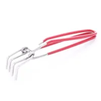 Indigo Metalware Stainless Steel Wire Pakad - Red Wire - 25 cm