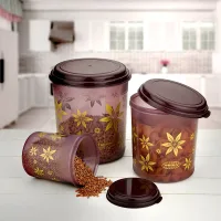 Asian Stylo Pack Round Containers - Brown