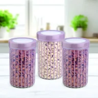 Joyo Better Home Linea Container (Brown) 1500 ml - Set of 3