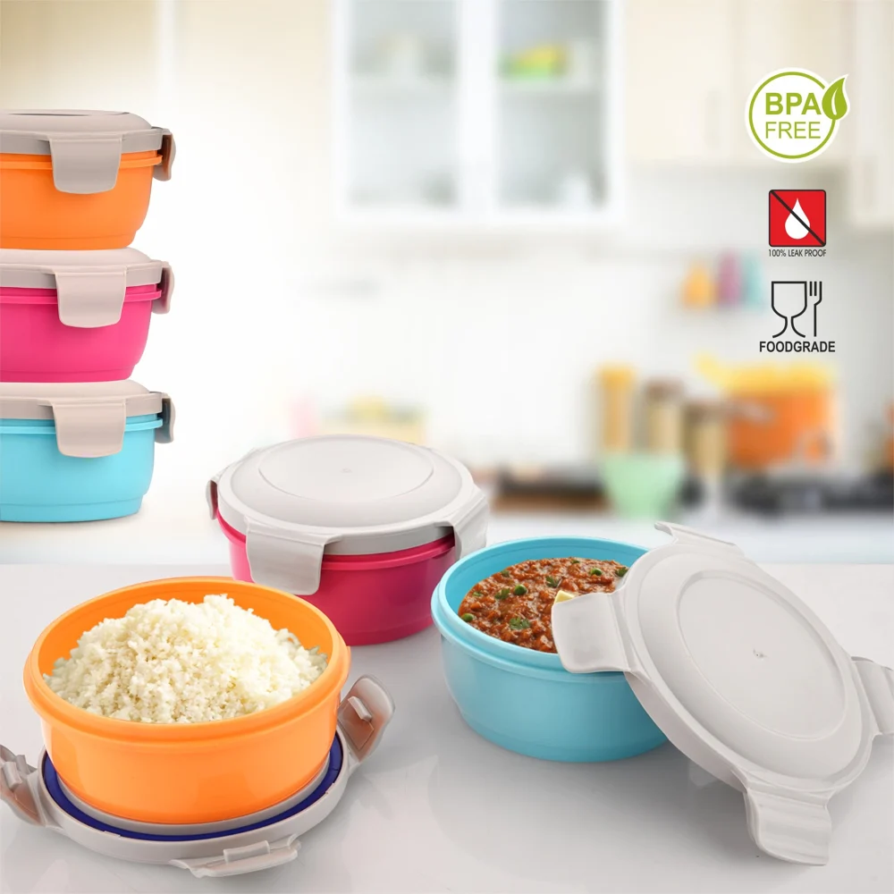 Asian Lock & Pack Containers (350 ml) Assorted - Set Of 3