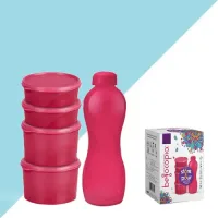 Belocopia Store & Pour Container & Bottle Combo (Pink) CFSC0047 - Set of 5