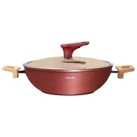 Macclite Die Cast Butter Scotch IB Triumph Kadai With Glass Lid