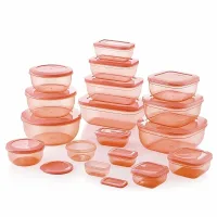 Mastercook Malta Multipurpose Storage Container - Peach (17 Pieces)