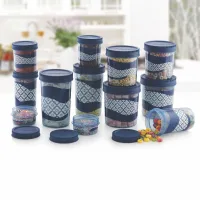 Mastercook Ibizza Multipurpose Storage Container - Blue (12 Pieces)