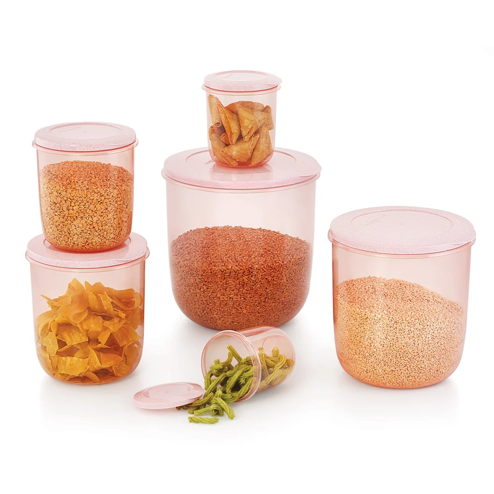Mastercook Malta Promax Multipurpose Storage Container - Pink (6 Pieces)