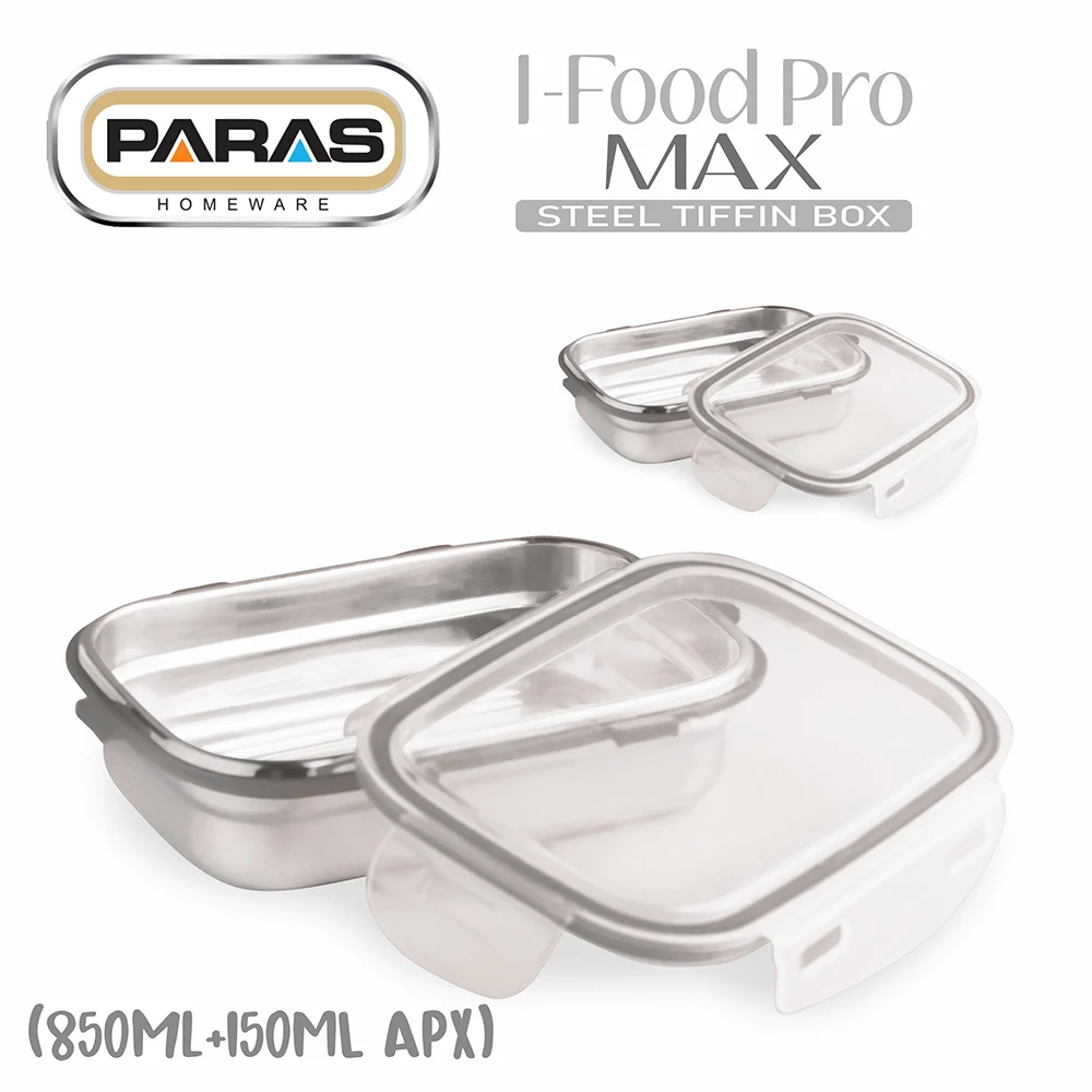 Paras I Food Pro Max Lunch Box (Grey)