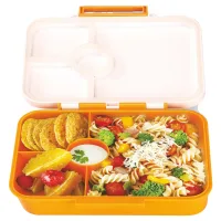 Nayasa Bento 4 - Compartment Lunch Box - Yellow