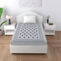 Elegant Weavers Jaipuri Pattern Single Bedsheet - 120 GSM