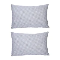 Cosycould Fibrom Pillow (White & Grey) 40 x 60 cm - Set Of 2