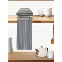 Athom Living Hand Towel Stripes Grey - 45x60 cm