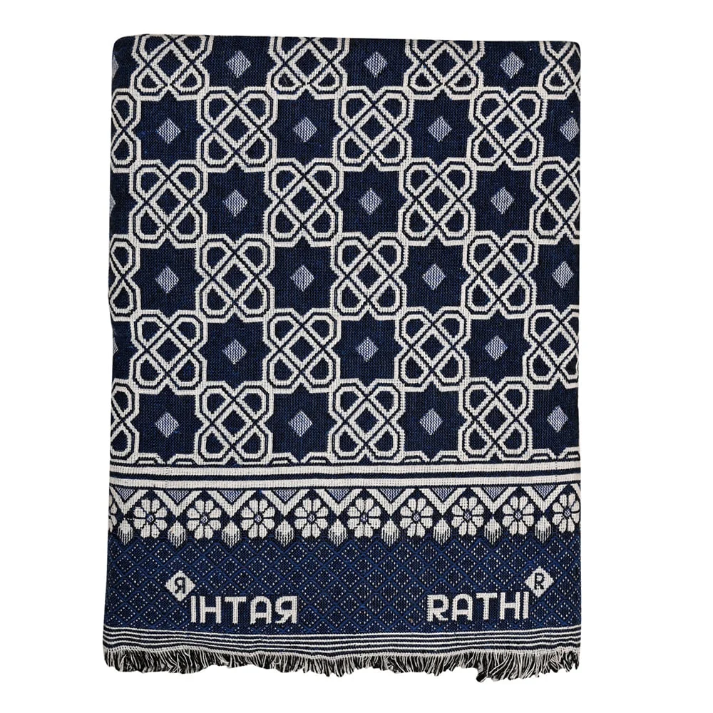 Rathi Solapur Chaddar 340 GSM (Royal Blue) - 145x220 cm