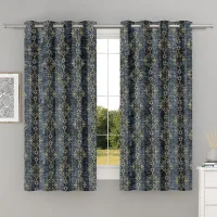 Shanplus Marigold Windows Curtain (Grey) 112 x 150 cm