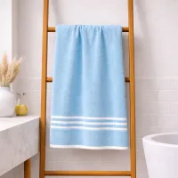 Layers Tuscany 100% Cotton Bath Towel 380 GSM (Crystal Seas) - 70 x 150 cm