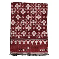 Rathi Solapur Chaddar 340 GSM (Red) - 145x220 cm