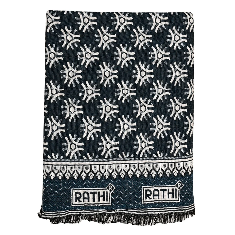 Rathi Solapur Chaddar 340 GSM (Peacock Green) - 145x220 cm
