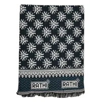 Rathi Solapur Chaddar 340 GSM (Peacock Green) - 145x220 cm
