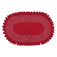 Elegant Weavers Panama Door Mat - Red