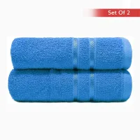 Trident Home Elegance Cl Hand Towel 400 Gsm (Ocean Blue) 40 x 60 cm - Pack Of 2