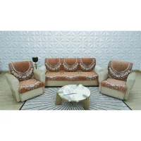 MHF Venue Ultrasonic Sofa Cover 05 (Tabbaco) 5 Seater
