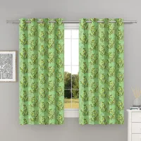 Shanplus Bliss Windows Curtain (Green) 112 x 150 cm