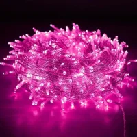 DesiDiya Decorative 38 Pixel Rice Light (Pink) - 12 Metres