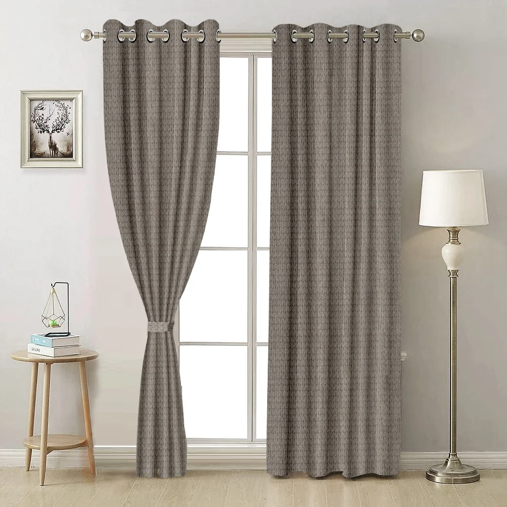 JBF Homes Dream 7 Feet Door Curtain (Cement) - 210 x 112 cm