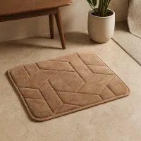 Elegant Weavers Foam Door Mat (Golden) - 38x58 cm