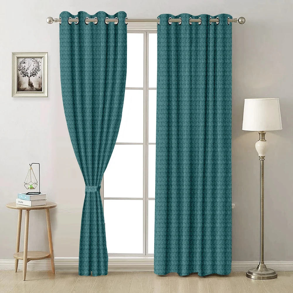 JBF Homes Dream 7 Feet Door Curtain (Blue) - 210 x 112 cm