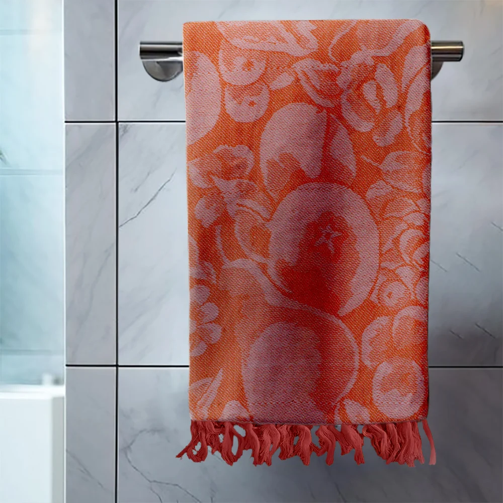 Sheetal World Bath Towel Jacquard-3060 210 GSM Orange