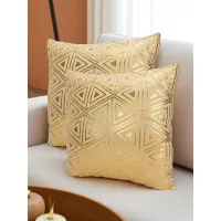Cosycloud Decorative Triangle Filled Cushion 40 x 40 cm - Set Of 2