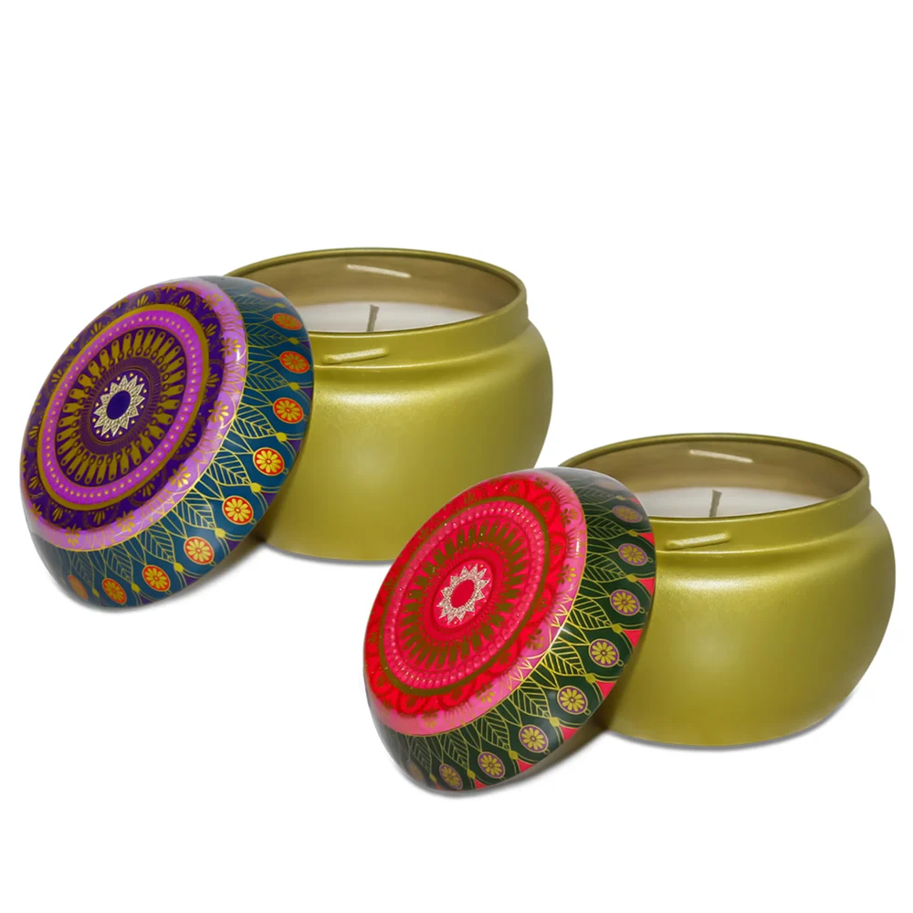 Pan Aromas Scented Tin Candle Lavender Lace Tropical Paradise - (Pack Of 2)