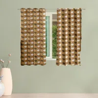 Shanplus Supernova 5 Feet Window Curtain (Cadbury) 112 x 150 cm