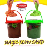 Rabbit Magic Flow Sand Bucket - Orange & Green
