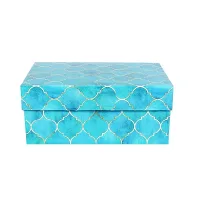 Little Birdie Moroccan Trellis Aqua Shimmer Gift Box