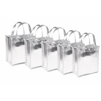 Silver Metalic Gift Bag (Big) Set Of 5