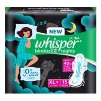 Whisper Ultra Bindazzz Nights Sanitary Pads (XXL)